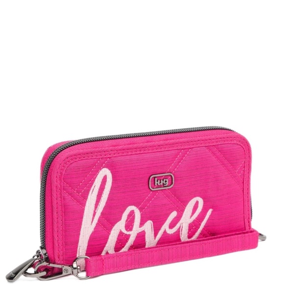 Lug Whirly Wallet Love Collection Brushed Rosette Pink